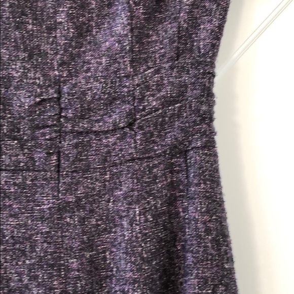 Nanette Lepore Day Dream Tweed Dress In Plum - Picture 6 of 8